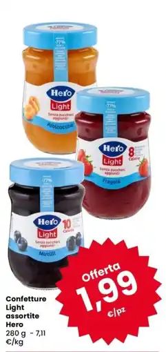 Despar Confettura Light assortite Hero offerta