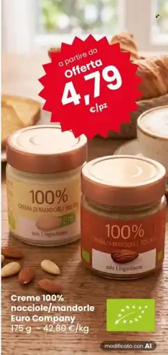 Despar Creme 100% nocciole/mandorle Euro Company offerta