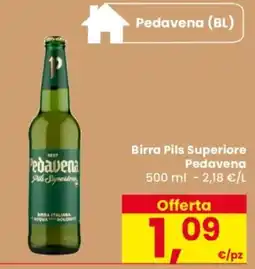 Despar Birra Pils Superiore Pedavena offerta