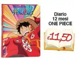 Bernava Diario ONE PIECE offerta