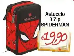 Bernava Astuccio 3 Zip SPIDERMAN offerta