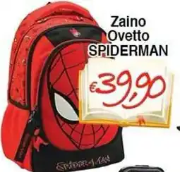 Bernava Zaino Ovetto Spiderman offerta