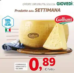 Todis Formaggio Grangusto Galbani offerta