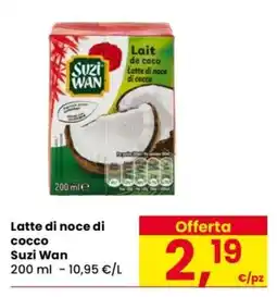 Despar Latte di noce di cocco Suzi Wan offerta
