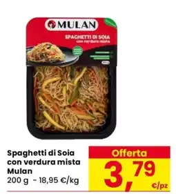 Despar Spaghetti di Soia con verdura mista Mulan offerta