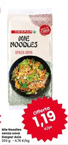 Despar Mie Noodles senza uova Despar Asia offerta