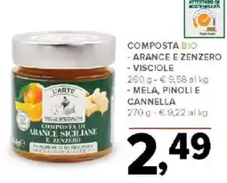 Todis L'Arte Composta di Arance Siciliane e Zenzero offerta