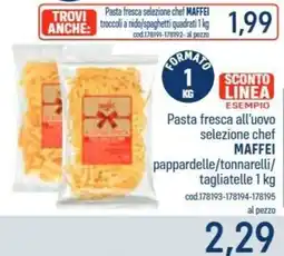 Talento Professional Store Pasta fresca all'uovo selezione chef MAFFEI offerta