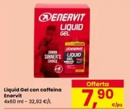 Eurospar Liquid Gel con caffeina Enervit offerta