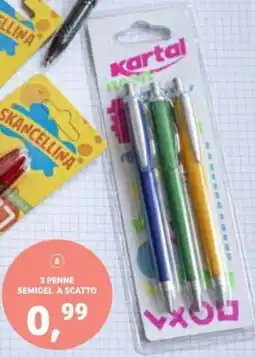 In'S Mercato 3 penne semigel a scatto offerta