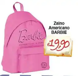 Bernava Zaino Americano Barbie offerta