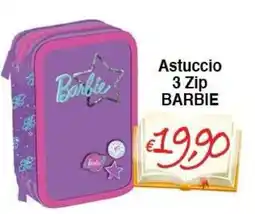 Bernava Astuccio 3 Zip Barbie offerta