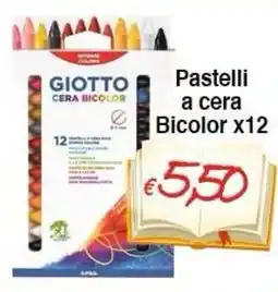 Bernava Pastelli a cera Bicolor Giotto offerta