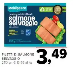 Todis Mobilpesca porzioni di filetto di salmone selvaggio offerta