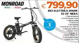 Todis Monroad bici elettrica spark s2 20" nera offerta
