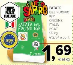 Todis Patata del Fucino IGP offerta