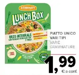 Todis Zerbinati Lunch Box Orzo Integrale con Basilico Genovese Dop e Pinoli offerta