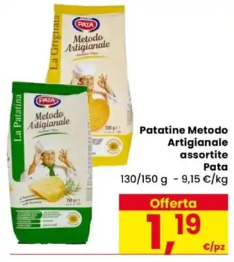 Patatine Metodo Artigianale assortite Pata