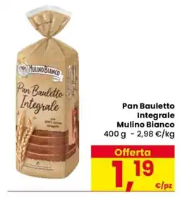 Despar Pan Bauletto Integrale Mulino Bianco offerta