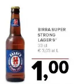 Todis Harry's birra super strong lager offerta