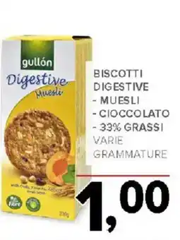 Todis gullón Digestive Muesli offerta