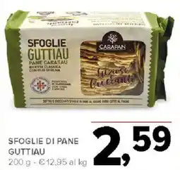 Todis Sfoglie di pane guttiau Carapan offerta