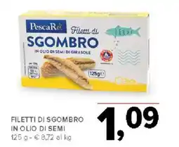 Todis PescaRe Filetti di Sgombro offerta