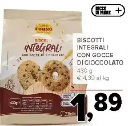 Todis Biscotti integrali con gocce di cioccolato Forno offerta