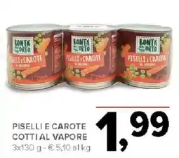 Todis Bonta dell'orto piselli e carote offerta