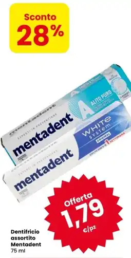Despar Dentifricio assortito Mentadent offerta