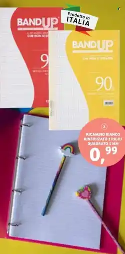 In'S Mercato Ricambio bianco rinforzato 1 rigo/ quadrato 5 mm offerta