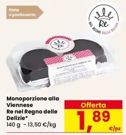 Despar Monoporzione alla Viennese Re nel Regno delle Delizie offerta