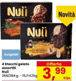 Despar Stecchi gelato assortiti Nuii offerta