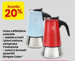 Eurospar Caffettiere colorate Simpex Color offerta