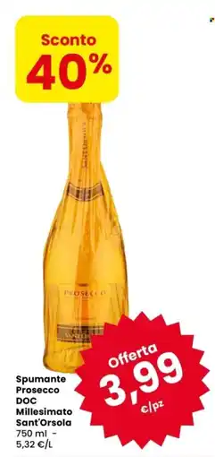 Despar Spumante Prosecco DOC Millesimato Sant'Orsola offerta