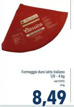 Talento Professional Store Classico Formaggio duro latte italiano offerta