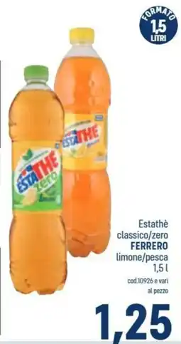 Talento Professional Store Estathè classico/zero FERRERO limone/pesca offerta