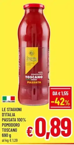 Famila Market Le stagioni d'italia passata 100% pomodoro toscano offerta