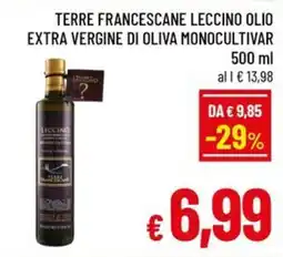 Famila Market Terre Francescane Leccino olio extra vergine di oliva monocultivar offerta