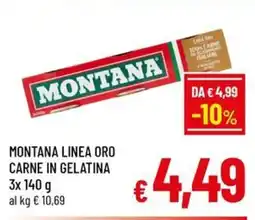 Famila Market Montana Linea Oro Carne in Gelatina offerta