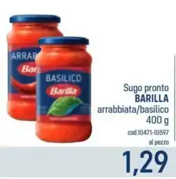 Talento Professional Store Barilla Sugo pronto arrabbiata/basilico offerta
