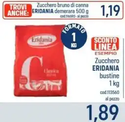 Talento Professional Store Zucchero bruno di canna Eridania offerta