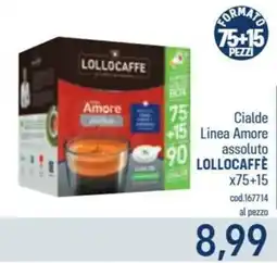 Talento Professional Store Cialde Linea Amore assoluto Lollocaffè offerta