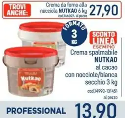 Talento Professional Store Crema spalmabile Nutkao al cacao offerta