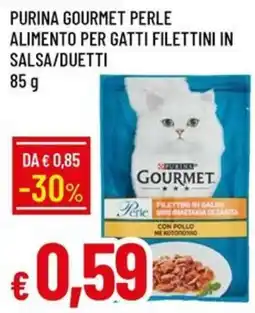 IperFamila Purina Gourmet Perle filettini in salsa/duetti offerta