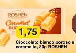 Mix Markt Cioccolato bianco poroso al caramello ROSHEN offerta