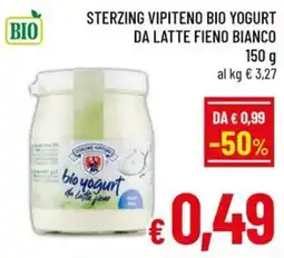 Famila Market Sterzing Vipiteno bio yogurt da latte fieno bianco offerta