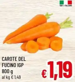 Famila Market Carote del Fucino IGP offerta