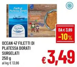 Famila Market Ocean 47 filetti di platessa dorati offerta