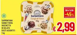 Famila Market Sammontana Sorbettiera Vaschetta di Gelato Gusti Assortiti offerta